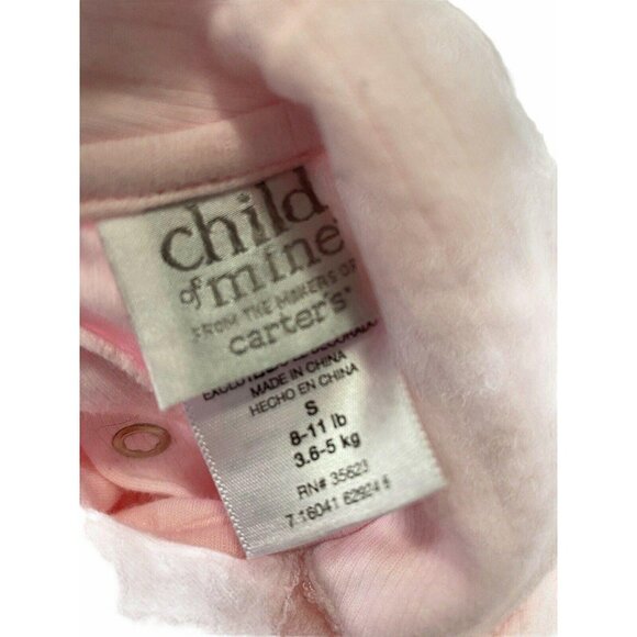 Child of Mine Baby Girls Pink One Piece Size S 8-11 lb - Picture 3 of 12